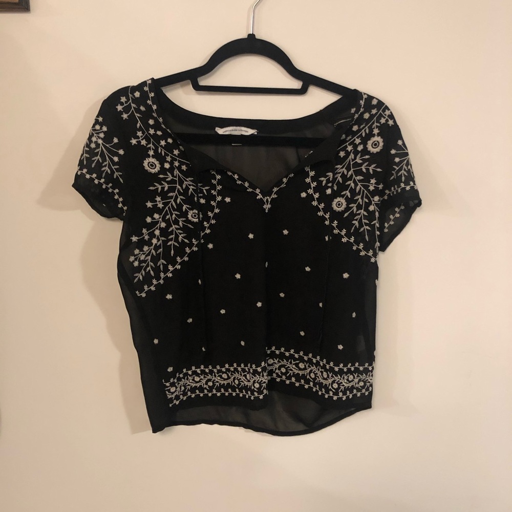 American eagle sheer top
